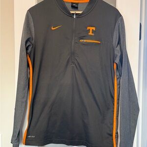 Nike Black and Orange Tennessee Volunteers Quarter-Zip Pullover
